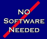 No software needed for Web Email service